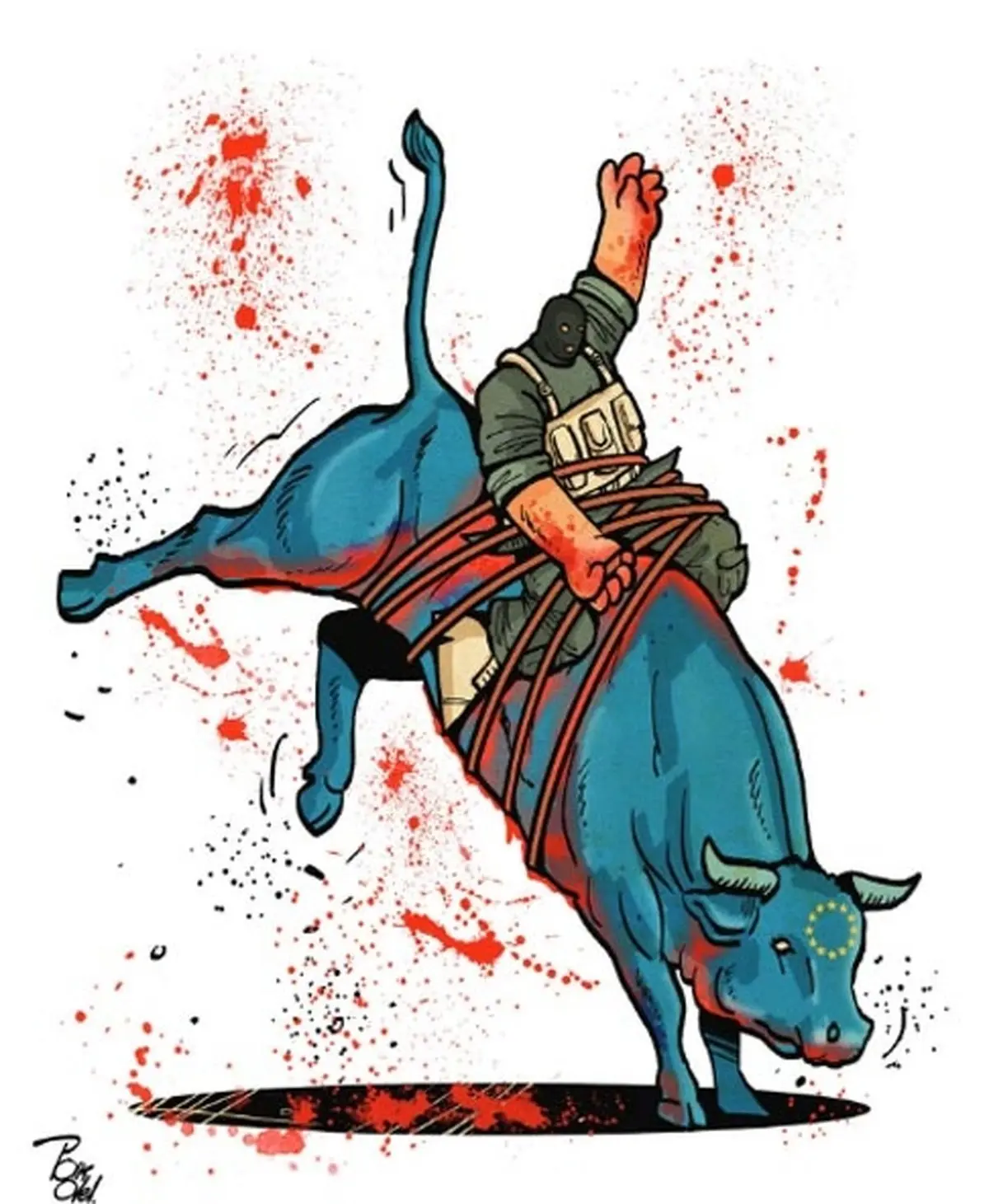 گاو بازی داعش!/ کاریکاتور