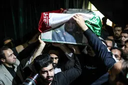 حواشی وداع با پیکر شهید همدانی/تصاویر