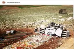 پست اینستاگرامی پرویز پرستویی از آرامگاه ابدی عارف لرستانی/عکس