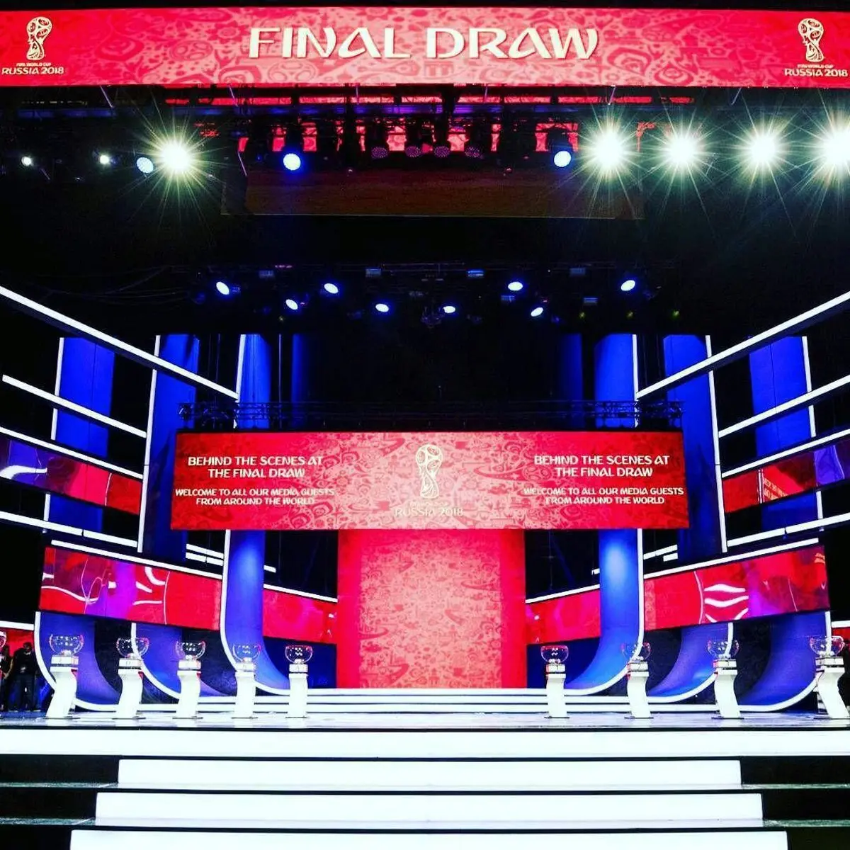 تصویری از جایگاه مراسم قرعه كشي جام جهاني ٢٠١٨