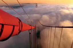 منظره‌ای زیبا از پل گلدن گِیت / عکس