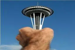 خطای دیدی جالب از یک برج بلند