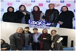 مجید مظفری، طناز طباطبایی و حامد کمیلی در کنار خواهران منصوریان/عکس