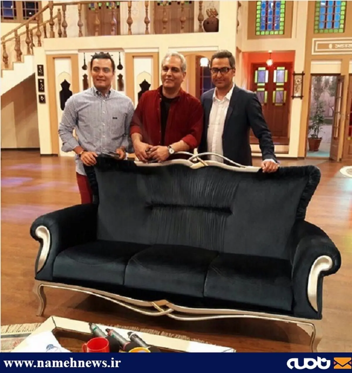 میهمان پرسپولیسی مدیری در دورهمی/ عکس