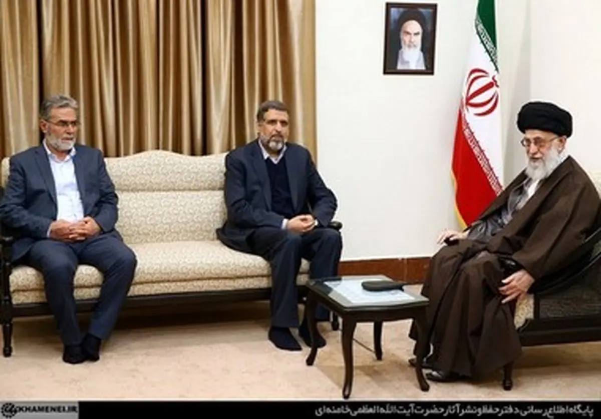 دیدار دبیرکل جنبش جهاد اسلامی فلسطین با رهبر انقلاب/تصاویر