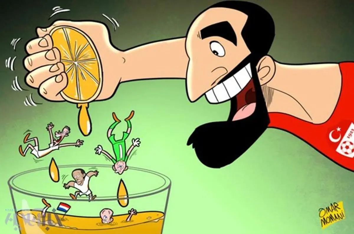 کاریکاتور/ ترکیه این شکلی هلند را له کرد!
