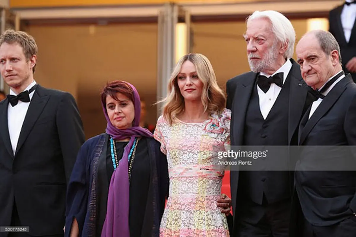 داور زن ایرانی کن روی فرش قرمز/ عکس