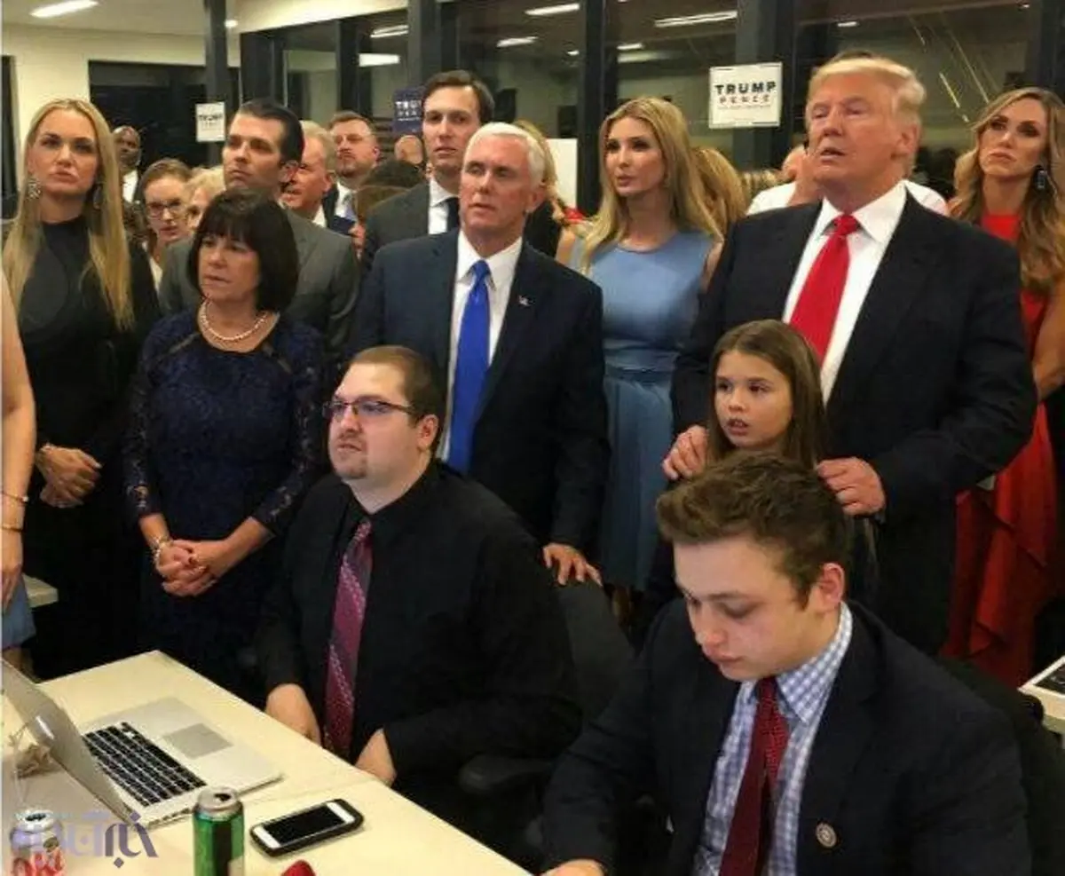 ترامپ و خانواده‌اش نگران نتیجه انتخابات/عکس