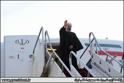 بدرقه کنندگان روحانی در سفر به ترکیه/تصاویر