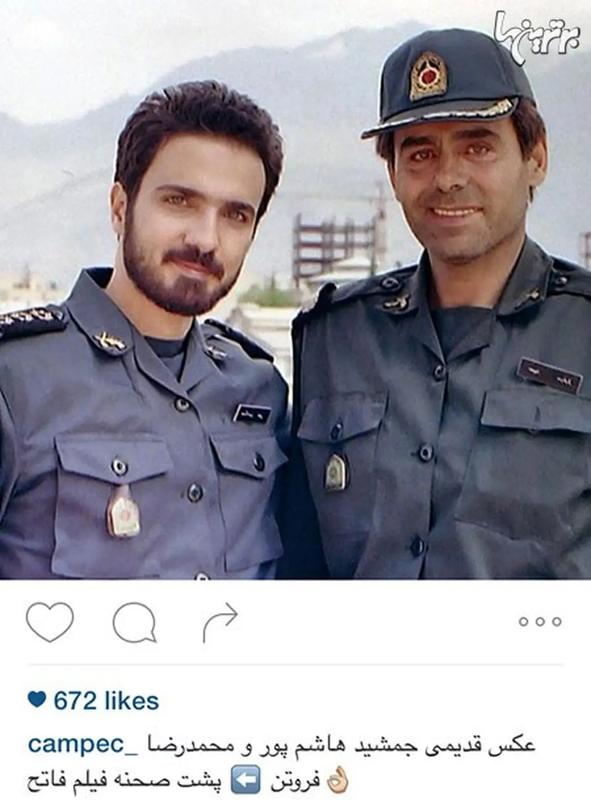 جمشید هاشم‌پور و محمدرضا فروتن در دوران سربازی!/ عکس