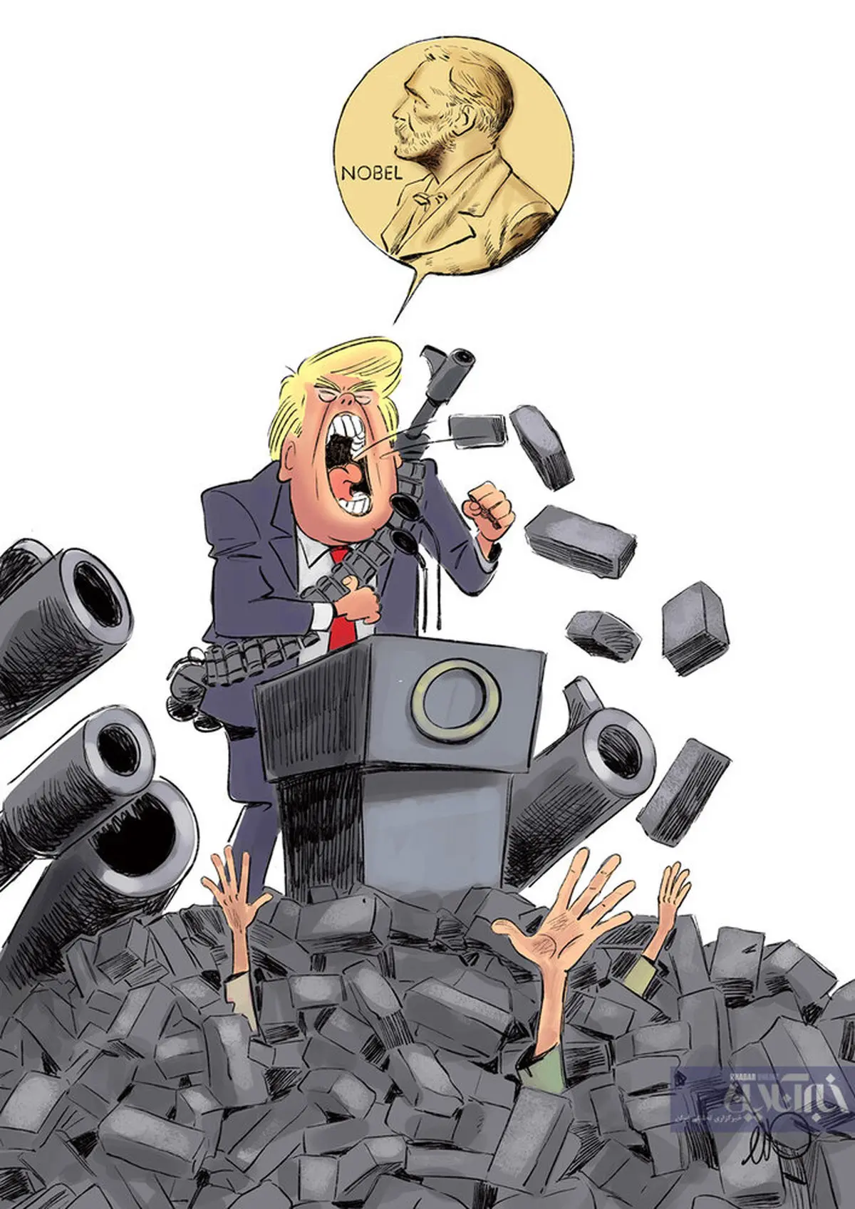 کاریکاتور / درخواست عجیب ترامپ!