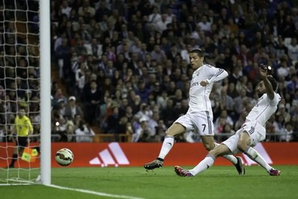 ناراحتی رونالدو از گلزنی آربلوا/عکس