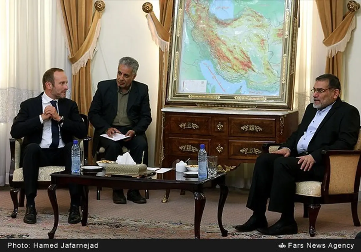 دیدار وزیر خارجه دانمارک با دبیر شورای عالی امنیت ملی/ عکس