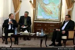 دیدار وزیر خارجه دانمارک با دبیر شورای عالی امنیت ملی/ عکس