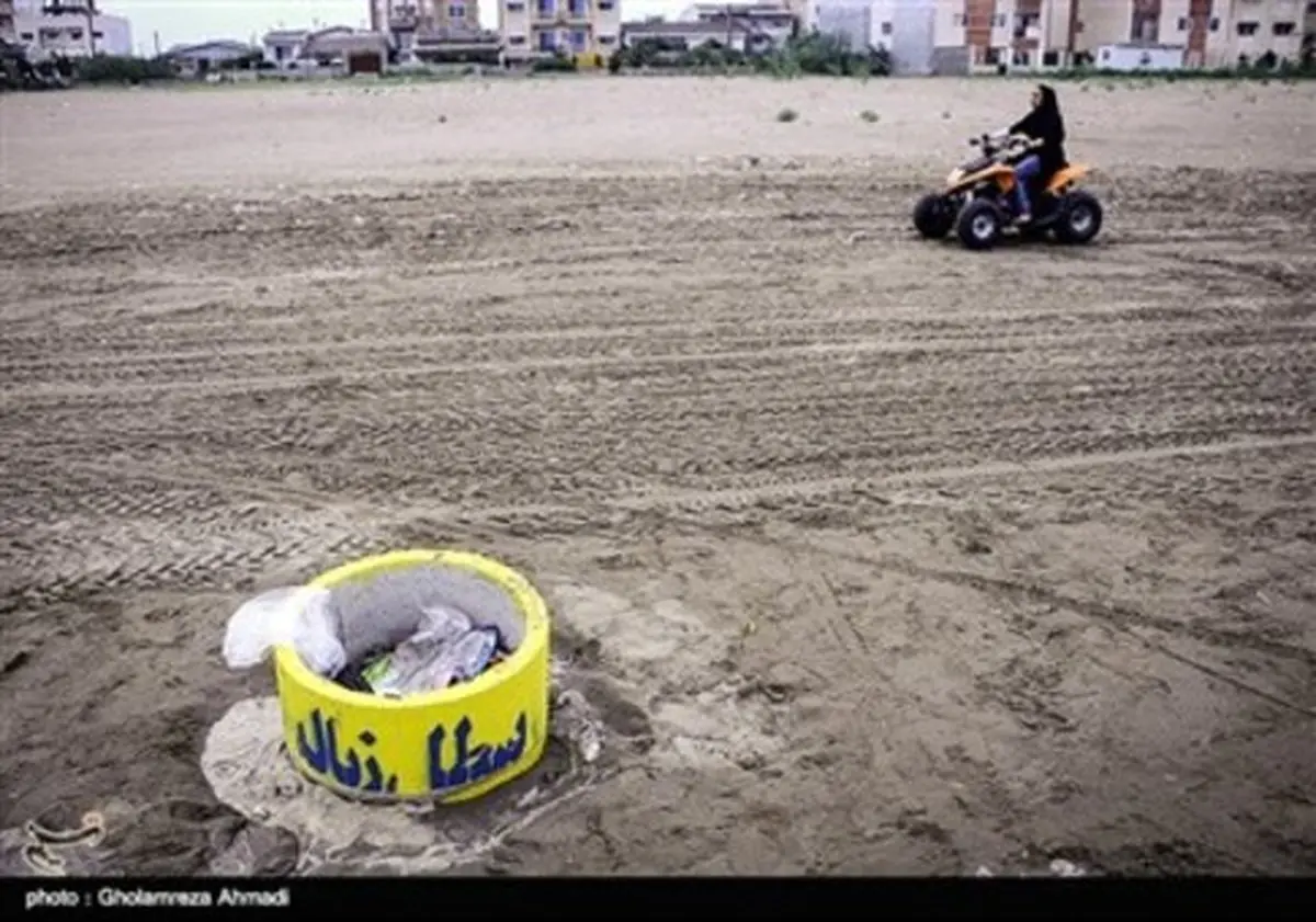 آلودگی و نابسامانی ساحل دریای خزر+ تصاویر