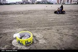 آلودگی و نابسامانی ساحل دریای خزر+ تصاویر