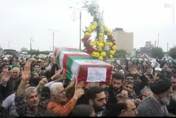 تشییع پیکر 2 شهید فاجعه حله در اهواز/ عکس