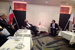 رایزنی ظریف با رئیس سازمان تجارت خارجی ژاپن در توکیو