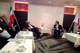 رایزنی ظریف با رئیس سازمان تجارت خارجی ژاپن در توکیو