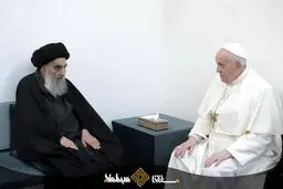 تصاویر جدید از دیدار پاپ فرانسیس و حضرت آیت الله سیستانی