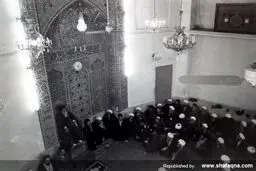 عکسی دیده‌نشده از جلسه درس مرحوم آیت‌الله العظمی خوئی