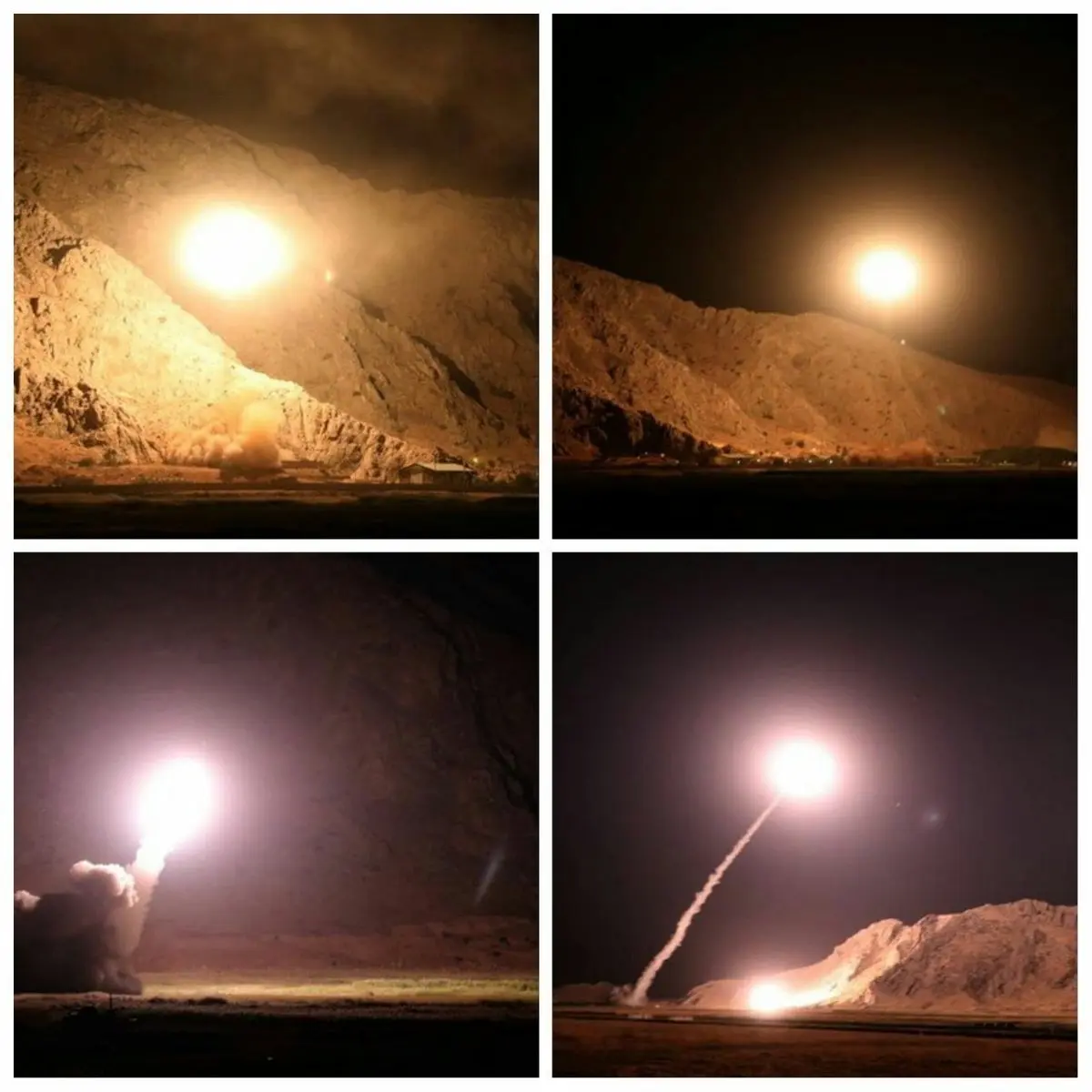 تصویری از حمله موشکی سپاه به گروهک تروریستی داعش