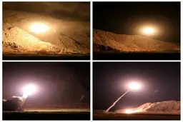 تصویری از حمله موشکی سپاه به گروهک تروریستی داعش