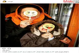 شکلک جالب سولماز غنی/ عکس