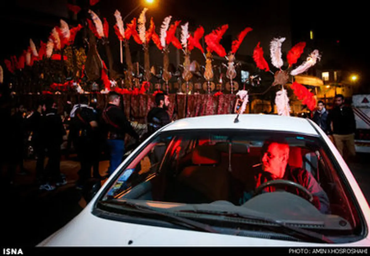 مراسم عزاداری شب تاسوعای حسینی - تهران / تصاویر