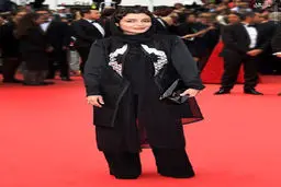 عکس/ حجاب بازیگر زن ایرانی روی فرش قرمز کن