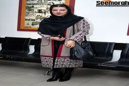 همسر شهاب حسینی در مراسم رونمایی از یک فیلم/عکس
