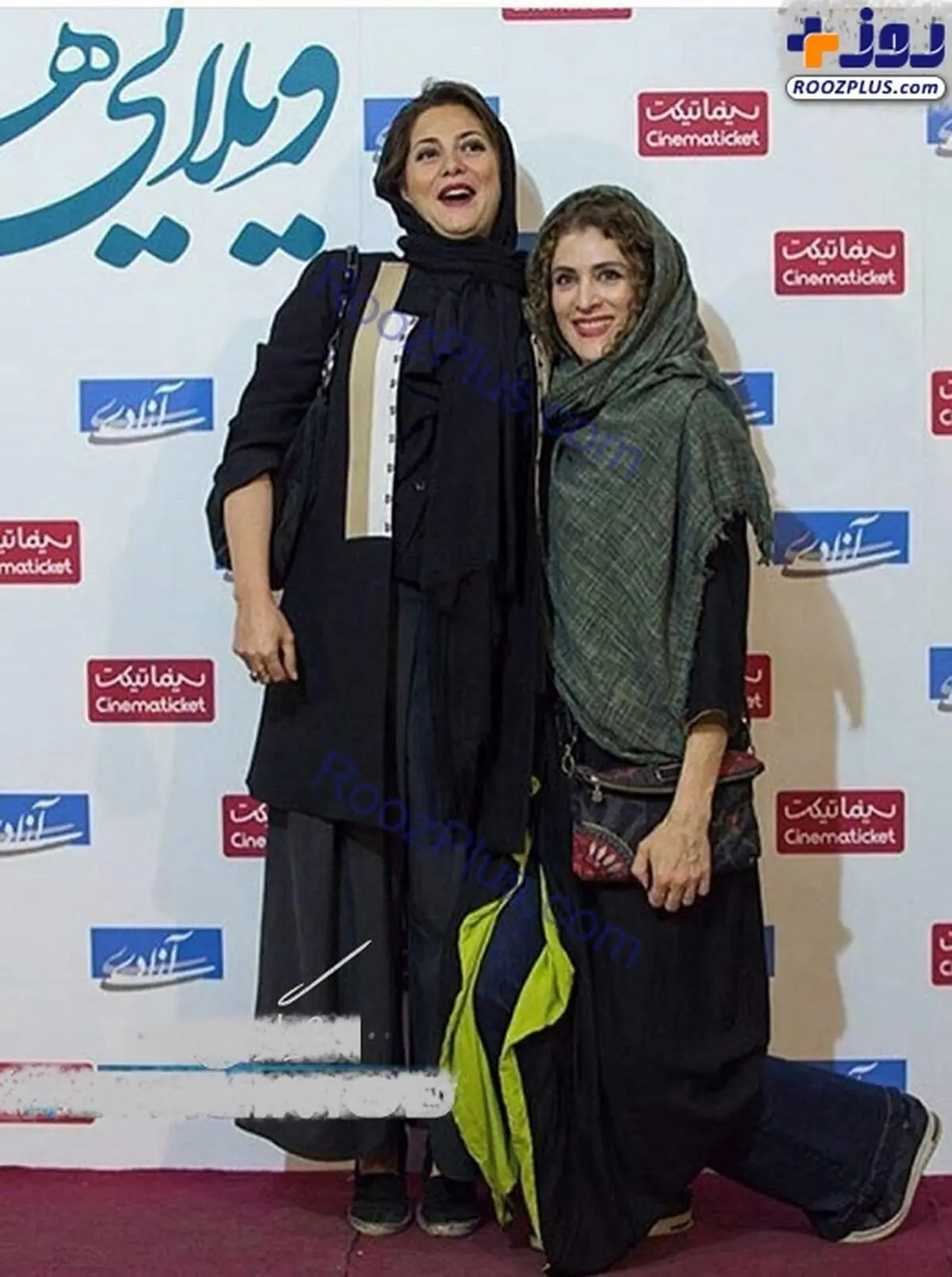 عکسی از ژست متفاوت دو بازیگر زن مشهور سینما