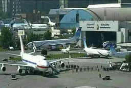 هواپیمای رئیس جمهور کره در سفر به ایران/ عکس