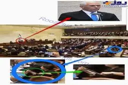 حرکت عجیب یک نماینده زن در سخنرانی معاون ترامپ!/عکس