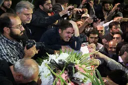 ورود پیکر سردار همدانی به کشور/تصاویر
