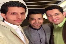 عکس / وحید طالب لو در کنار دو گزارشگر فوتبال مورد علاقه اش