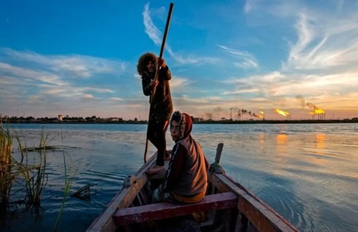 عکسی زیبا از ماهیگیری در بندر بصره عراق