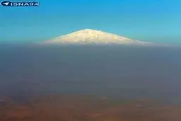 دماوند زیر غبار و آلودگی/عکس