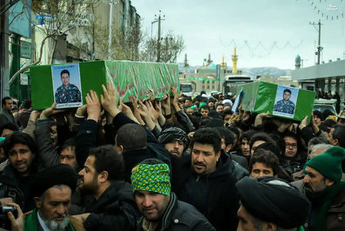تشیع دو شهید مدافع حرم در مشهد‎/تصاویر