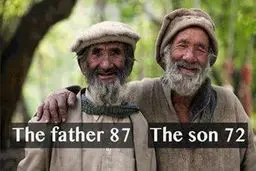 عکس/ پدر 87 ساله و پسر 72 ساله!