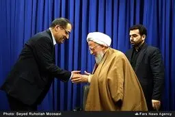 دیدار هاشمی با مراجع تقلید در قم/ تصاویر