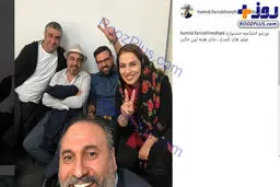 عکس سلفی حمید فرخ‌نژاد، رضا عطاران و «پژمان»