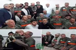 قالیباف در جمع خادمین مسیر پیاده‌روی اربعین / عکس