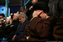 گریه کردن سیدحسن خمینی بعد از فوت آیت الله هاشمی/عکس