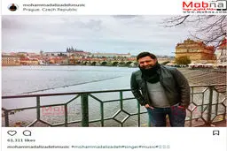 محمد علیزاده در شهر زیبای پراگ، پایتخت جمهوری چک / عکس