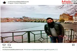 محمد علیزاده در شهر زیبای پراگ، پایتخت جمهوری چک / عکس