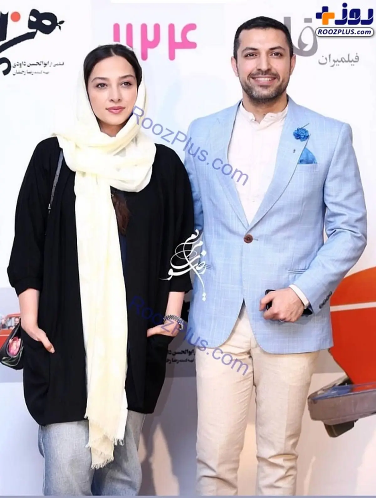 زن و شوهر بازیگر با تیپی جدید و متفاوت+عکس