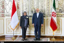 دیدار وزیر خارجه اندونزی با ظریف/تصاویر