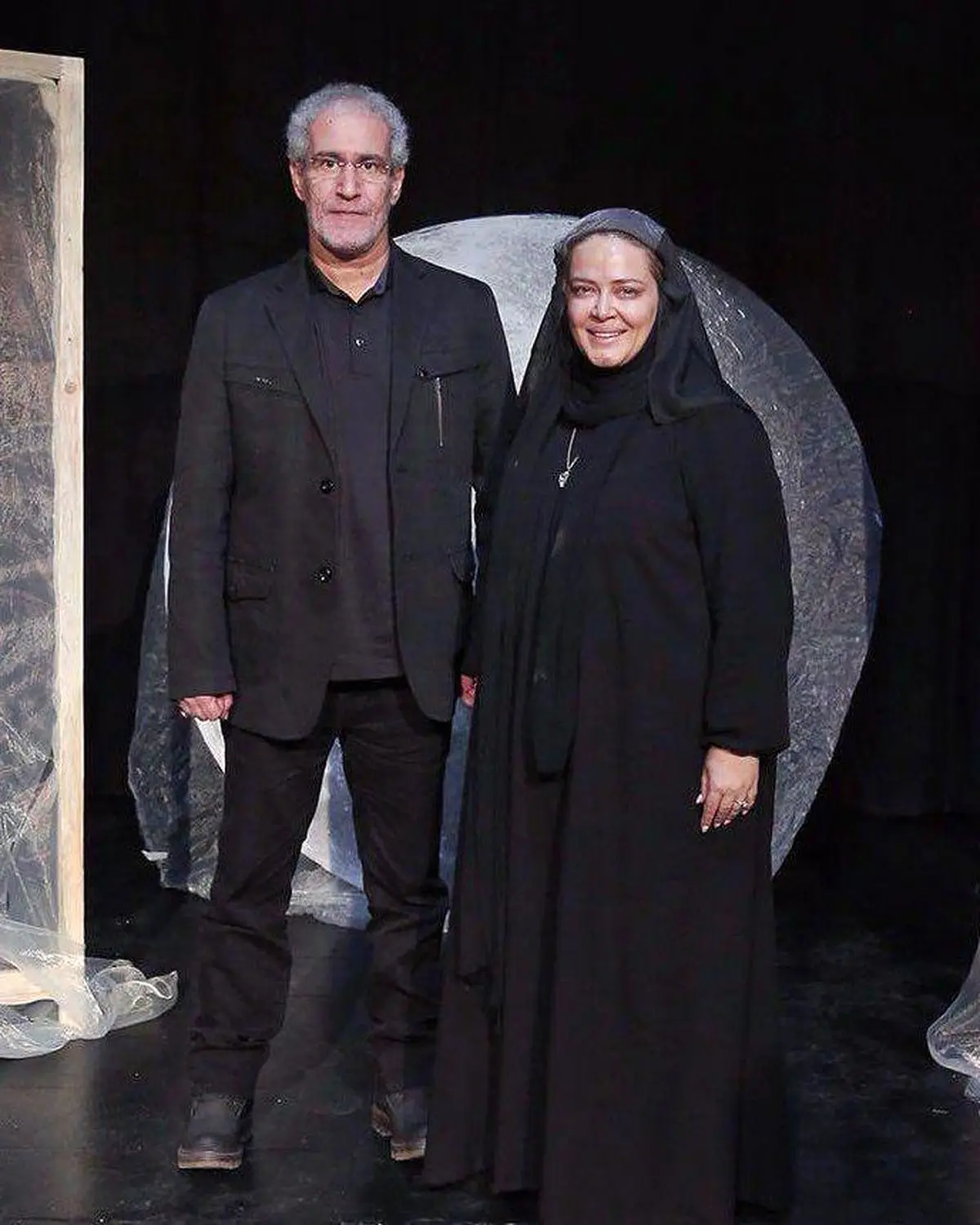 تصویری خاص از بهاره رهنما با پوشش اسلامی در کنار غلام کویتی پور