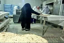 نانوایی زنانه دیده بودید؟!/عکس